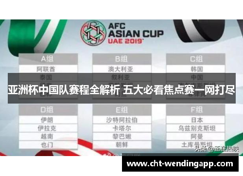亚洲杯中国队赛程全解析 五大必看焦点赛一网打尽