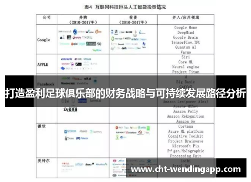 打造盈利足球俱乐部的财务战略与可持续发展路径分析 打造盈利足球俱乐部的财务战略与可持续发展路径分析